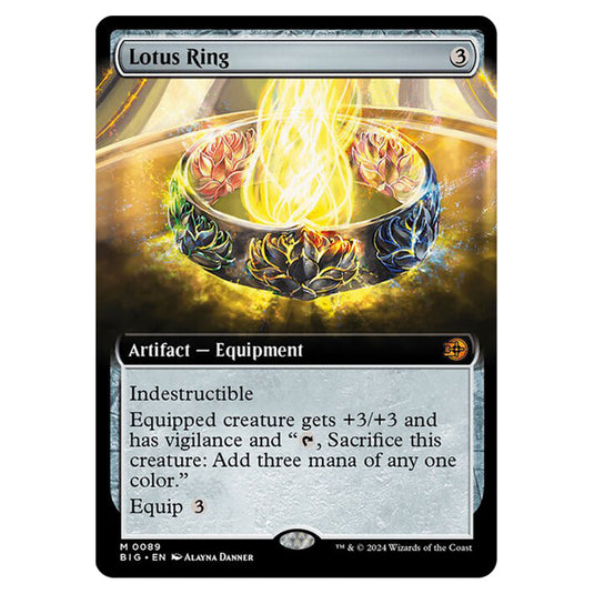 Magic The Gathering - Outlaws of Thunder Junction - The Big Score - Lotus Ring (Extended Art) - 0089