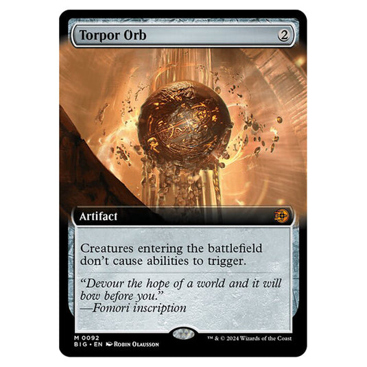 Magic The Gathering - Outlaws of Thunder Junction - The Big Score - Torpor Orb (Extended Art) - 0092