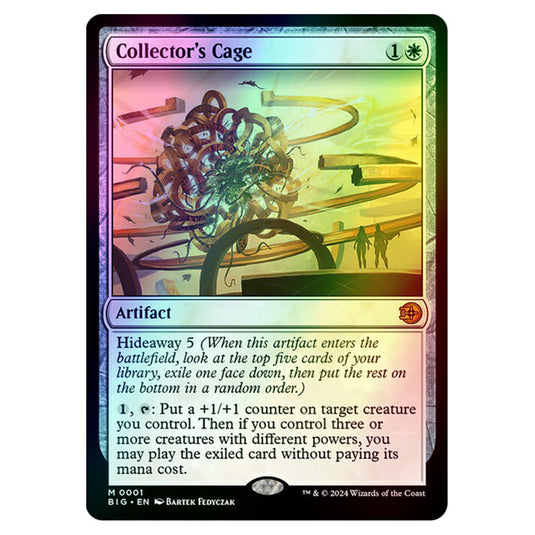 Magic The Gathering - Outlaws of Thunder Junction - The Big Score - Collector's Cage - 0001 (Foil)