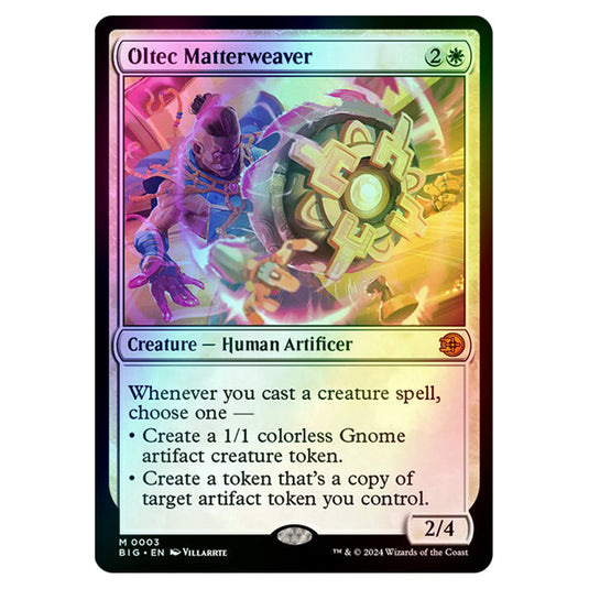 Magic The Gathering - Outlaws of Thunder Junction - The Big Score - Oltec Matterweaver - 0003 (Foil)