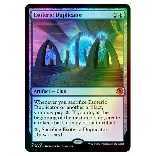 Magic The Gathering - Outlaws of Thunder Junction - The Big Score - Esoteric Duplicator - 0005 (Foil)