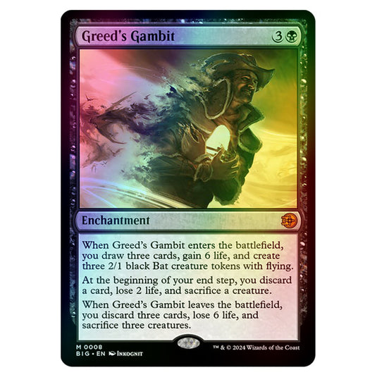 Magic The Gathering - Outlaws of Thunder Junction - The Big Score - Greed's Gambit - 0008 (Foil)