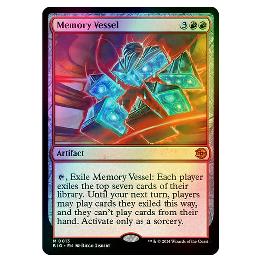 Magic The Gathering - Outlaws of Thunder Junction - The Big Score - Memory Vessel - 0013 (Foil)