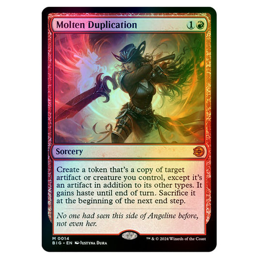 Magic The Gathering - Outlaws of Thunder Junction - The Big Score - Molten Duplication - 0014 (Foil)