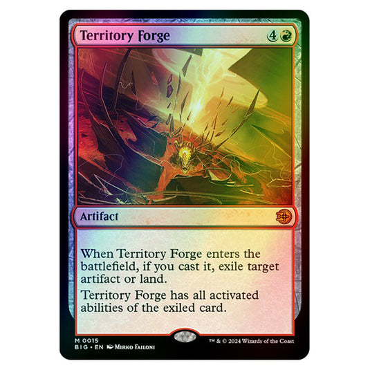 Magic The Gathering - Outlaws of Thunder Junction - The Big Score - Territory Forge - 0015 (Foil)