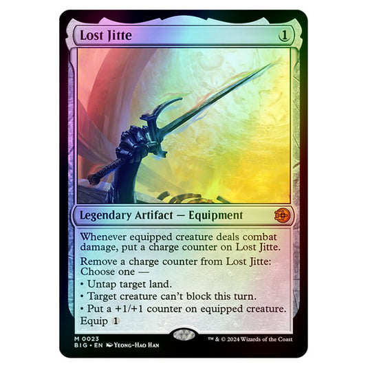 Magic The Gathering - Outlaws of Thunder Junction - The Big Score - Lost Jitte - 0023 (Foil)