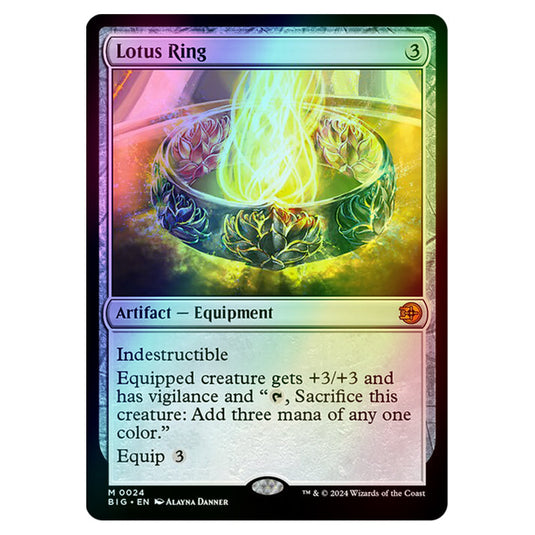 Magic The Gathering - Outlaws of Thunder Junction - The Big Score - Lotus Ring - 0024 (Foil)