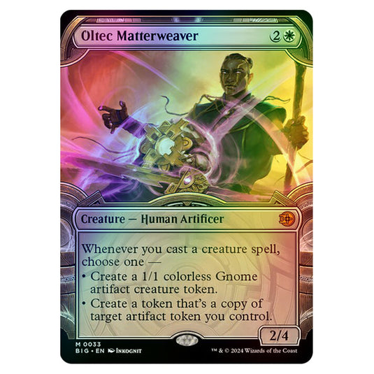 Magic The Gathering - Outlaws of Thunder Junction - The Big Score - Oltec Matterweaver (Vault Frame) - 0033 (Foil)