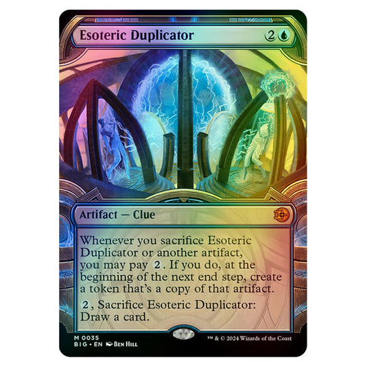 Magic The Gathering - Outlaws of Thunder Junction - The Big Score - Esoteric Duplicator (Vault Frame) - 0035 (Foil)