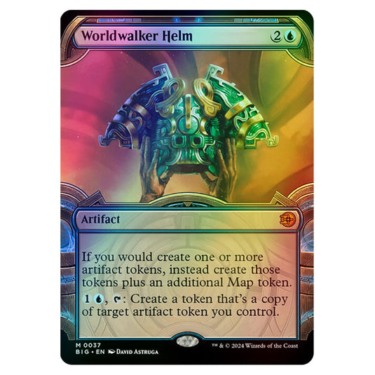 Magic The Gathering - Outlaws of Thunder Junction - The Big Score - Worldwalker Helm (Vault Frame) - 0037 (Foil)