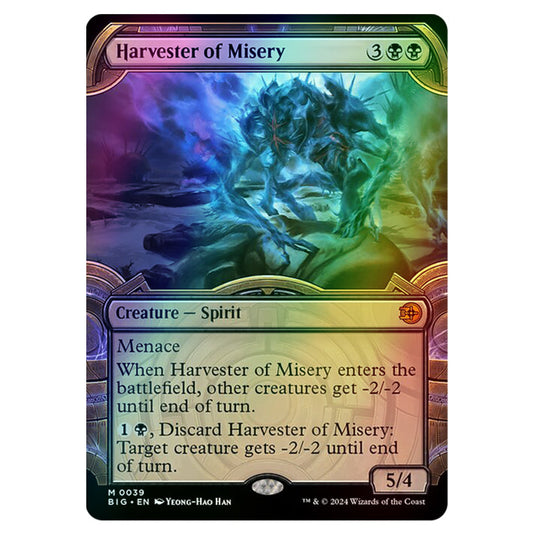 Magic The Gathering - Outlaws of Thunder Junction - The Big Score - Harvester of Misery (Vault Frame) - 0039 (Foil)