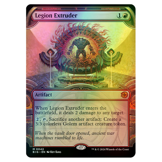 Magic The Gathering - Outlaws of Thunder Junction - The Big Score - Legion Extruder (Vault Frame) - 0042 (Foil)