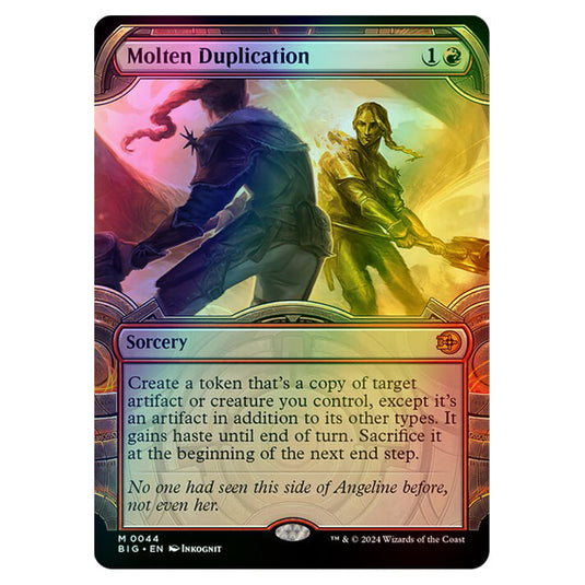 Magic The Gathering - Outlaws of Thunder Junction - The Big Score - Molten Duplication (Vault Frame) - 0044 (Foil)