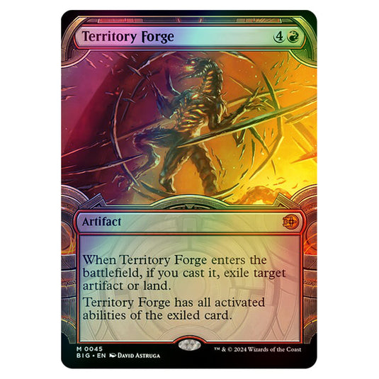 Magic The Gathering - Outlaws of Thunder Junction - The Big Score - Territory Forge (Vault Frame) - 0045 (Foil)