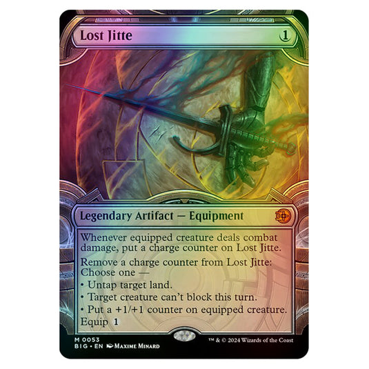 Magic The Gathering - Outlaws of Thunder Junction - The Big Score - Lost Jitte (Vault Frame) - 0053 (Foil)