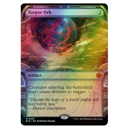 Magic The Gathering - Outlaws of Thunder Junction - The Big Score - Torpor Orb (Vault Frame) - 0057 (Foil)