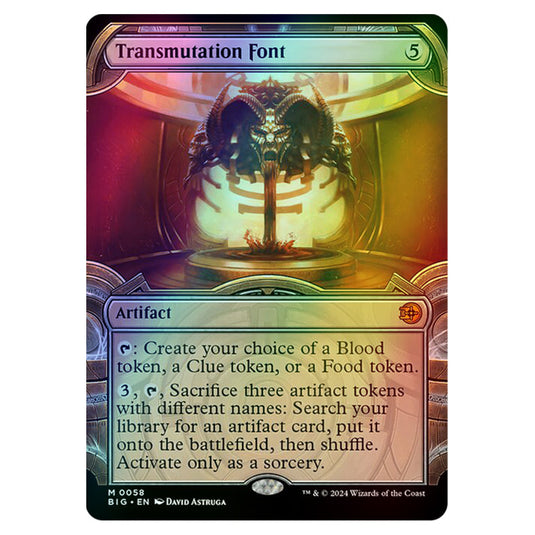 Magic The Gathering - Outlaws of Thunder Junction - The Big Score - Transmutation Font (Vault Frame) - 0058 (Foil)