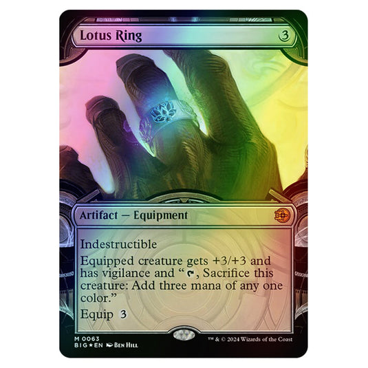 Magic The Gathering - Outlaws of Thunder Junction - The Big Score - Lotus Ring (Vault Frame) - 0063 (Foil)