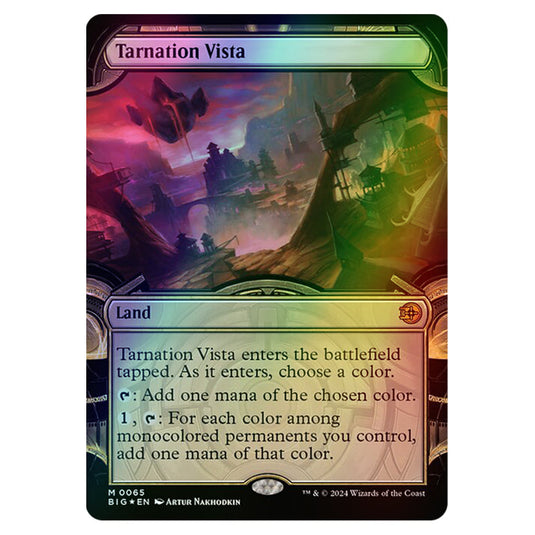 Magic The Gathering - Outlaws of Thunder Junction - The Big Score - Tarnation Vista (Vault Frame) - 0065 (Foil)