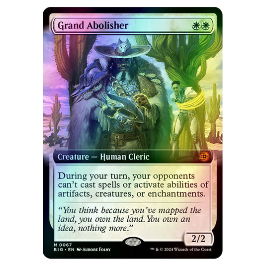 Magic The Gathering - Outlaws of Thunder Junction - The Big Score - Grand Abolisher (Extended Art) - 0067 (Foil)