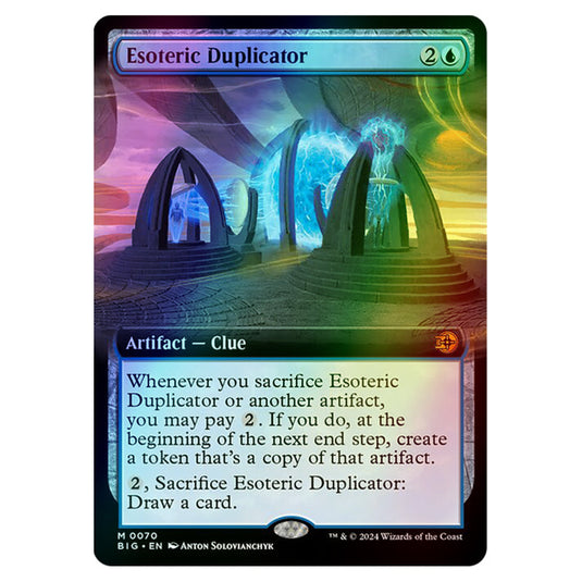 Magic The Gathering - Outlaws of Thunder Junction - The Big Score - Esoteric Duplicator (Extended Art) - 0070 (Foil)