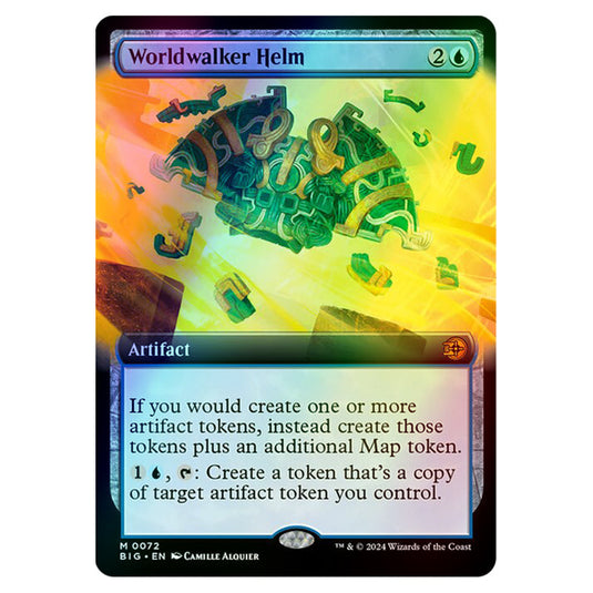 Magic The Gathering - Outlaws of Thunder Junction - The Big Score - Worldwalker Helm (Extended Art) - 0072 (Foil)