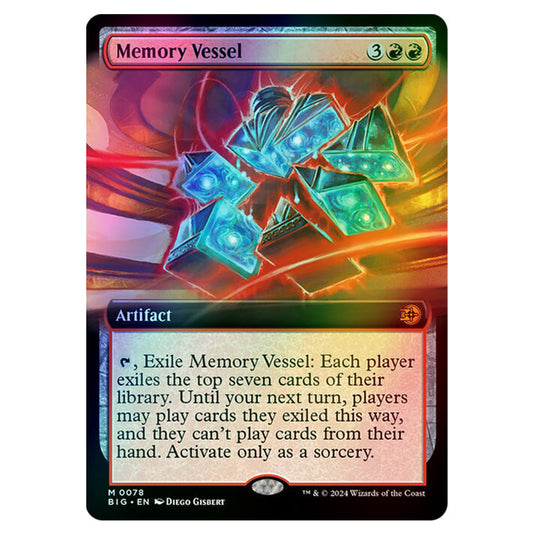 Magic The Gathering - Outlaws of Thunder Junction - The Big Score - Memory Vessel (Extended Art) - 0078 (Foil)