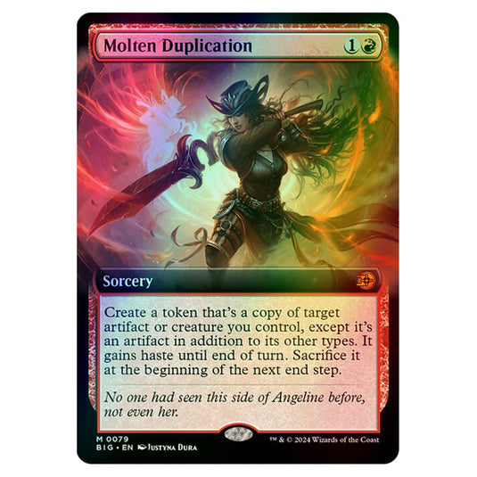 Magic The Gathering - Outlaws of Thunder Junction - The Big Score - Molten Duplication (Extended Art) - 0079 (Foil)