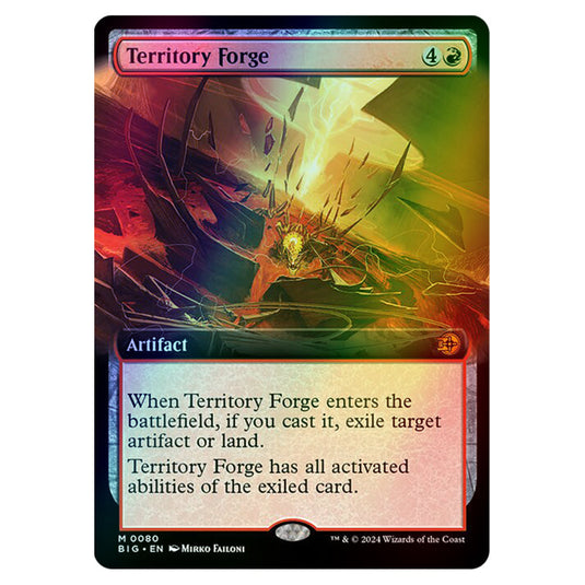 Magic The Gathering - Outlaws of Thunder Junction - The Big Score - Territory Forge (Extended Art) - 0080 (Foil)