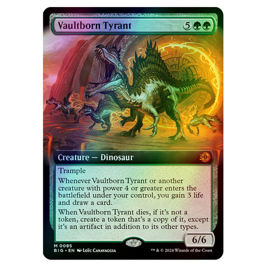 Magic The Gathering - Outlaws of Thunder Junction - The Big Score - Vaultborn Tyrant (Extended Art) - 0085 (Foil)