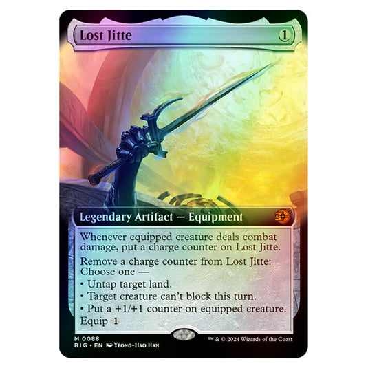 Magic The Gathering - Outlaws of Thunder Junction - The Big Score - Lost Jitte (Extended Art) - 0088 (Foil)