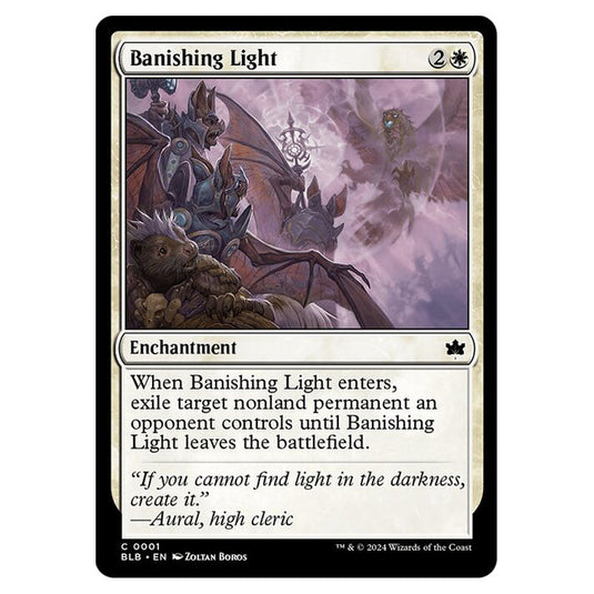 Magic The Gathering - Bloomburrow - Banishing Light - 0001