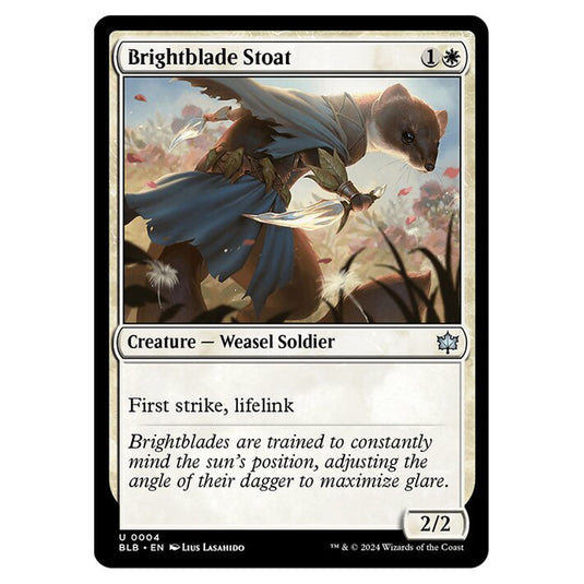 Magic The Gathering - Bloomburrow - Brightblade Stoat - 0004