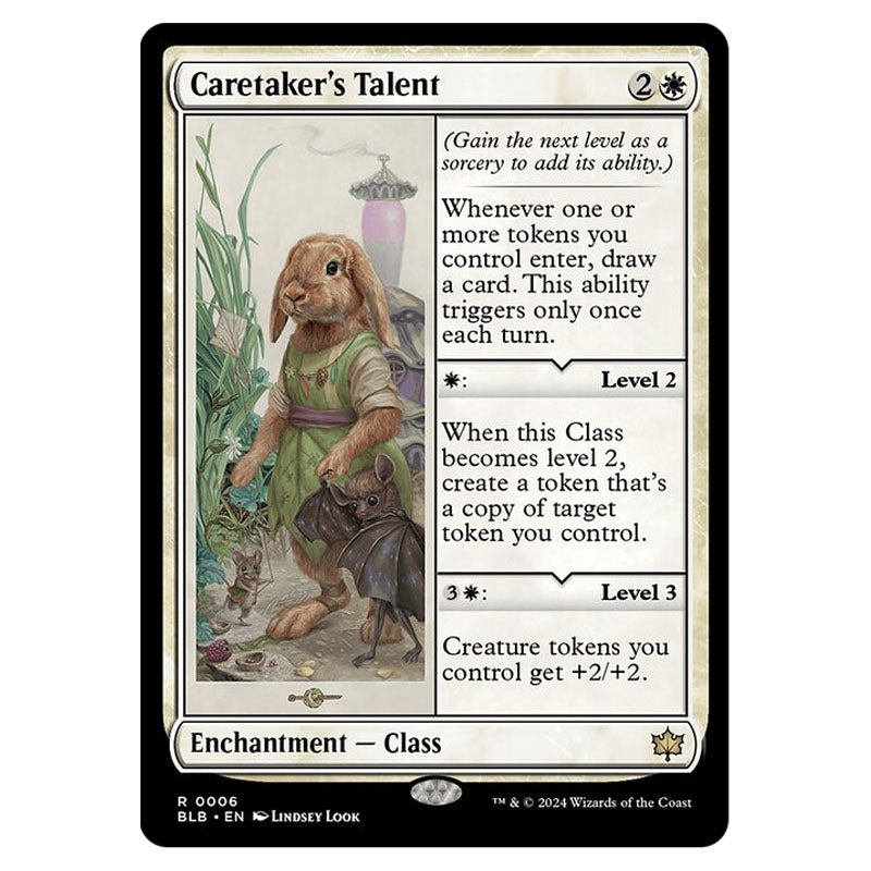 Magic The Gathering - Bloomburrow - Caretaker's Talent - 0006 Magic The Gathering - Bloomburrow - Caretaker's Talent - 0006