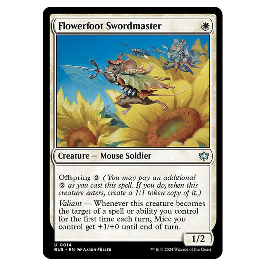 Magic The Gathering - Bloomburrow - Flowerfoot Swordmaster - 0014