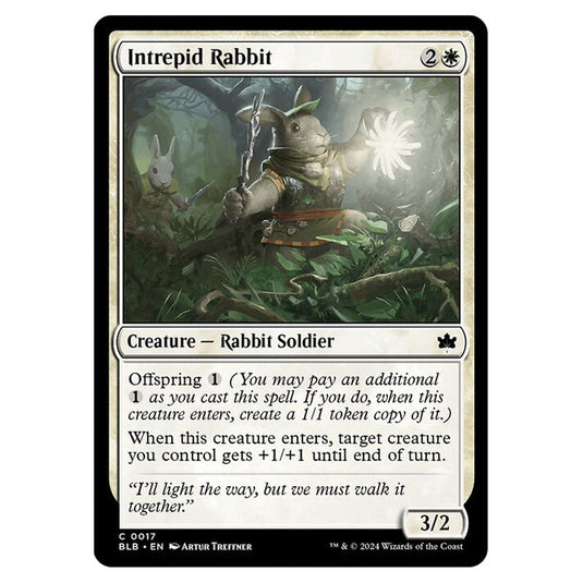 Magic The Gathering - Bloomburrow - Intrepid Rabbit - 0017