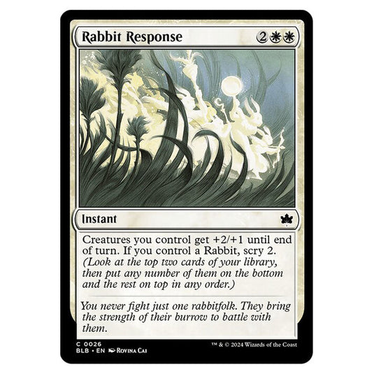 Magic The Gathering - Bloomburrow - Rabbit Response - 0026