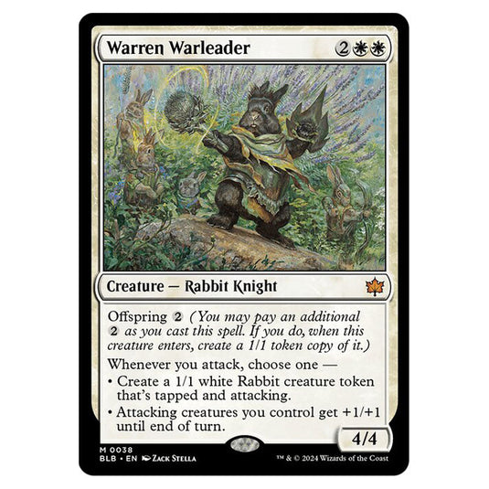 Magic The Gathering - Bloomburrow - Warren Warleader - 0038