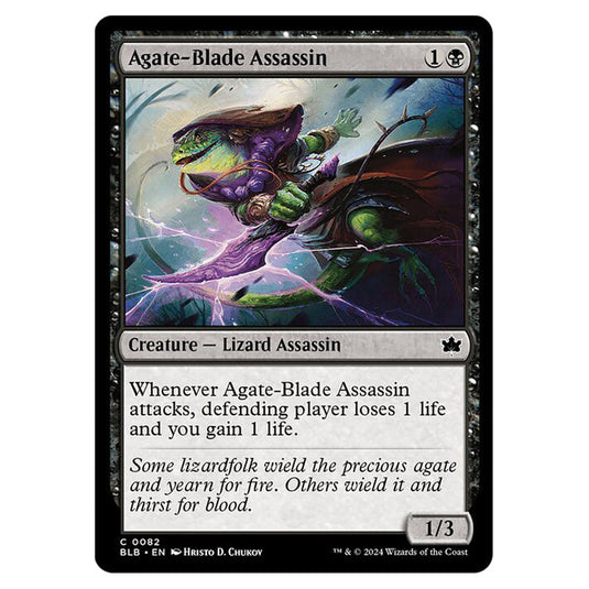 Magic The Gathering - Bloomburrow - Agate-Blade Assassin - 0082