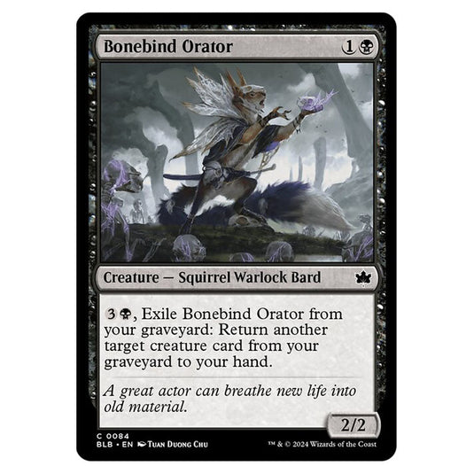 Magic The Gathering - Bloomburrow - Bonebind Orator - 0084