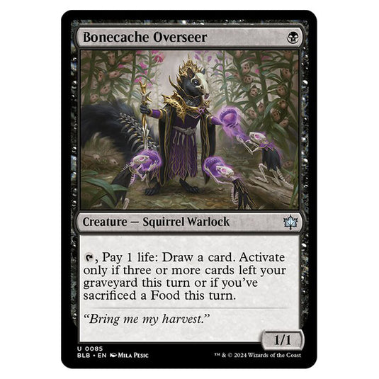 Magic The Gathering - Bloomburrow - Bonecache Overseer - 0085