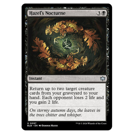 Magic The Gathering - Bloomburrow - Hazel's Nocturne - 0097