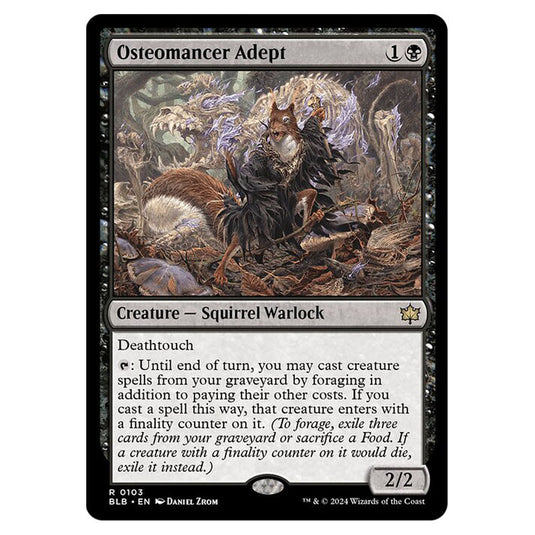 Magic The Gathering - Bloomburrow - Osteomancer Adept - 0103