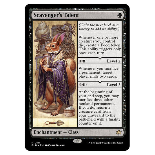 Magic The Gathering - Bloomburrow - Scavenger's Talent - 0111