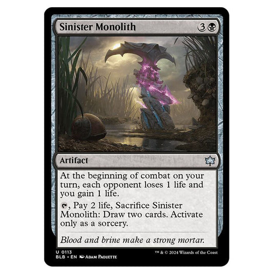 Magic The Gathering - Bloomburrow - Sinister Monolith - 0113