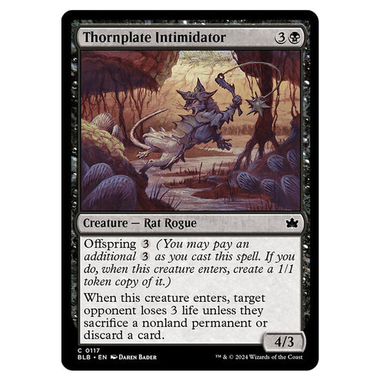 Magic The Gathering - Bloomburrow - Thornplate Intimidator - 0117