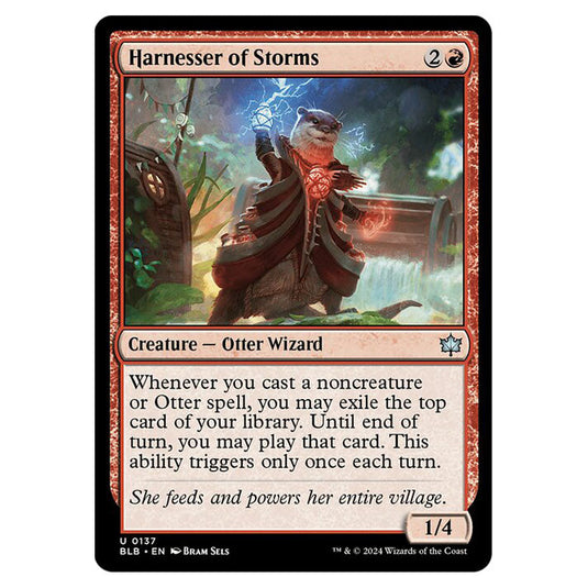 Magic The Gathering - Bloomburrow - Harnesser of Storms - 0137