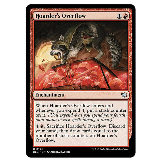 Magic The Gathering - Bloomburrow - Hoarder's Overflow - 0141