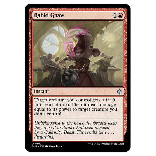 Magic The Gathering - Bloomburrow - Rabid Gnaw - 0147