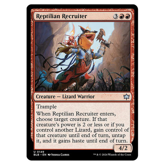 Magic The Gathering - Bloomburrow - Reptilian Recruiter - 0149